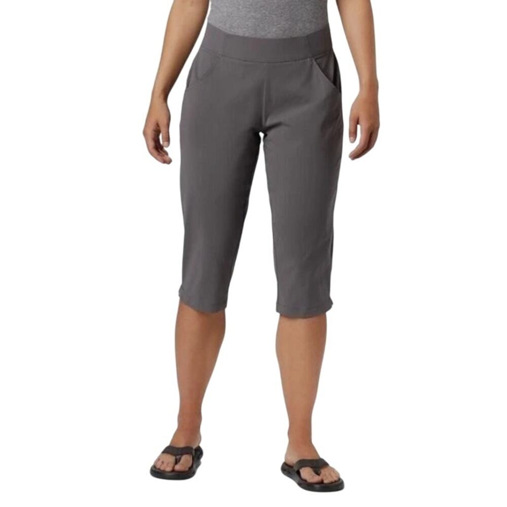 Columbia Women's Gray Anytime Casual Active Fit Pull On Capri  Small
